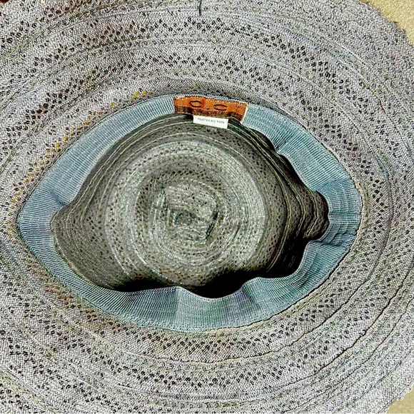 C.C. Exclusives Cotton Lace Sun Hat in Taupe - Picture 3 of 7